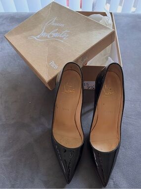Christian Louboutin Black Patent Leather Pumps